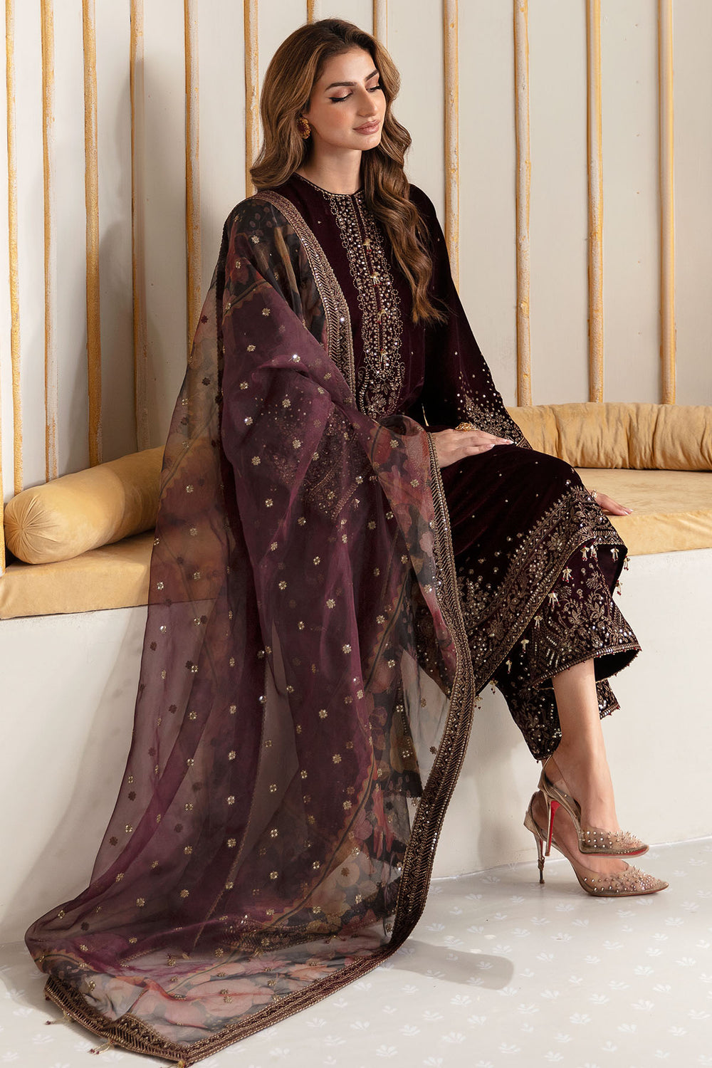 Jazmin | Velvet Edit 24 |  Velvet Formal VF-2012 -  Jazmin The Formal Exhibit - Original Designer Dress - House of Maryam