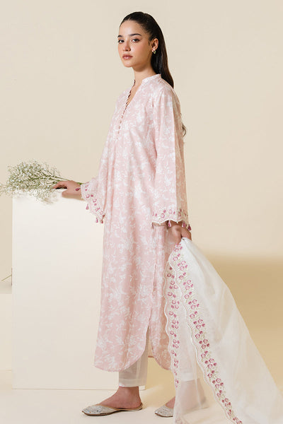 Cross Stitch | Exclusive Pret | Petal Pink-2 PC (Shirt & Dupatta)