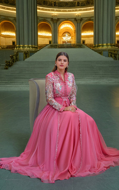 Threads and Motifs | Formal Dresses 25 | Net Embroidered Maxi -  Threads and Motifs Ladies Clothes - Original Designer Dress - House of Maryam