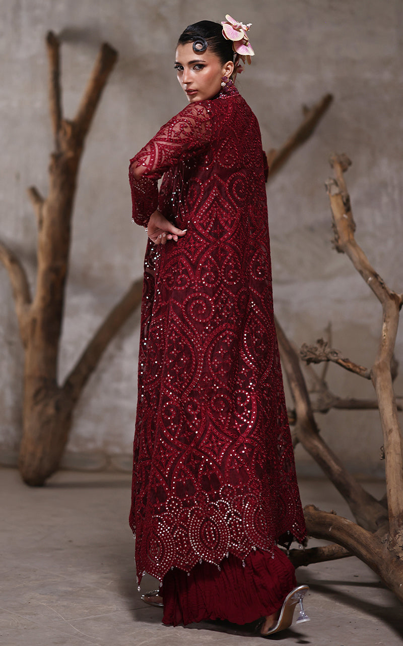 Threads and Motifs | Formal Dresses 25 | Organza Jacket With Crushed Trouser -  Threads and Motifs Ladies Clothes - Original Designer Dress - House of Maryam