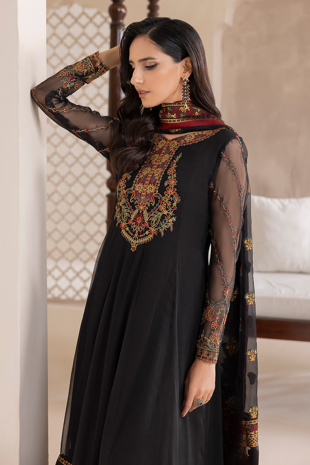 Baroque | Formals Collection | EMBROIDERED CHIFFON UF-417, image 3