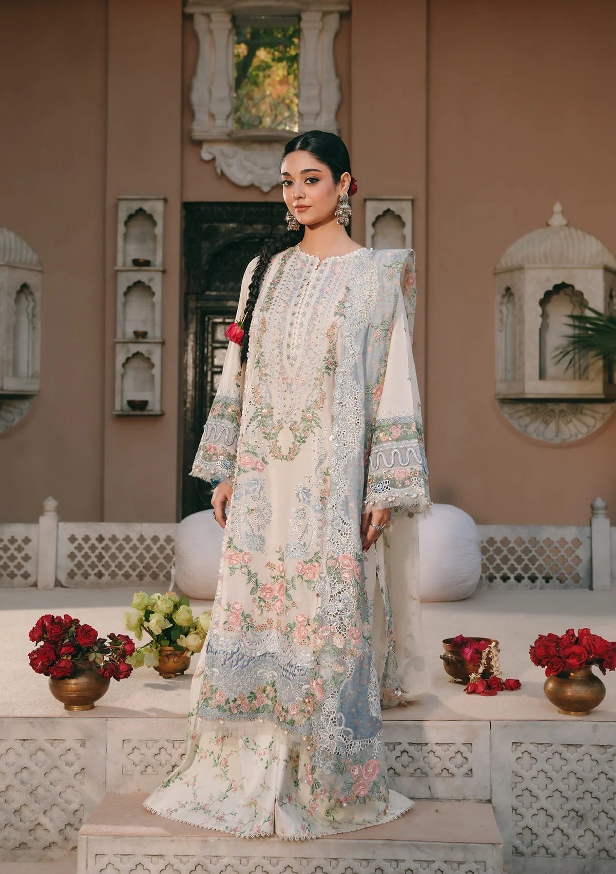 Kahf Premium | Ek Fasana Luxury Lawn 26 | KLB-2A NEELOFAR, image 5