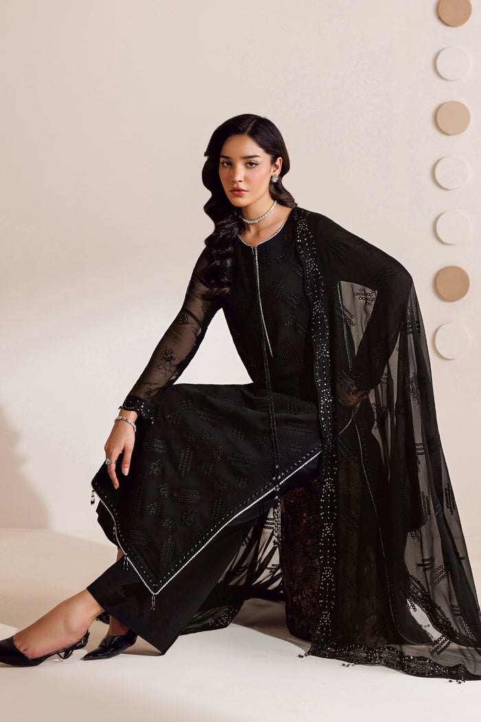 Farasha | Chiffon Threads 26 | Charcoal Whisper-4