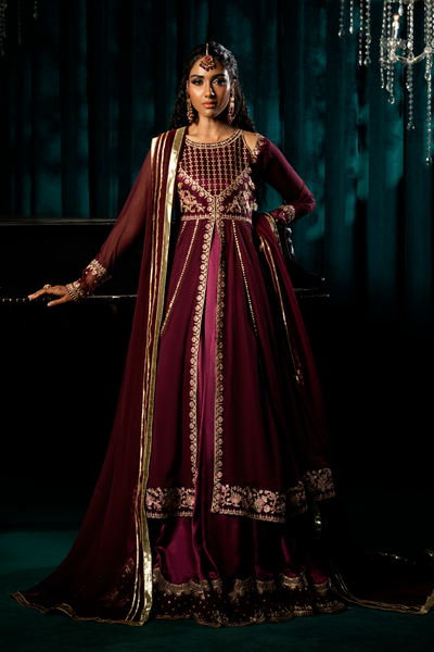 Hania & Umaimaz | Festive Collection | Zimal -  Hania & Umaima  - Original Designer Dress - House of Maryam