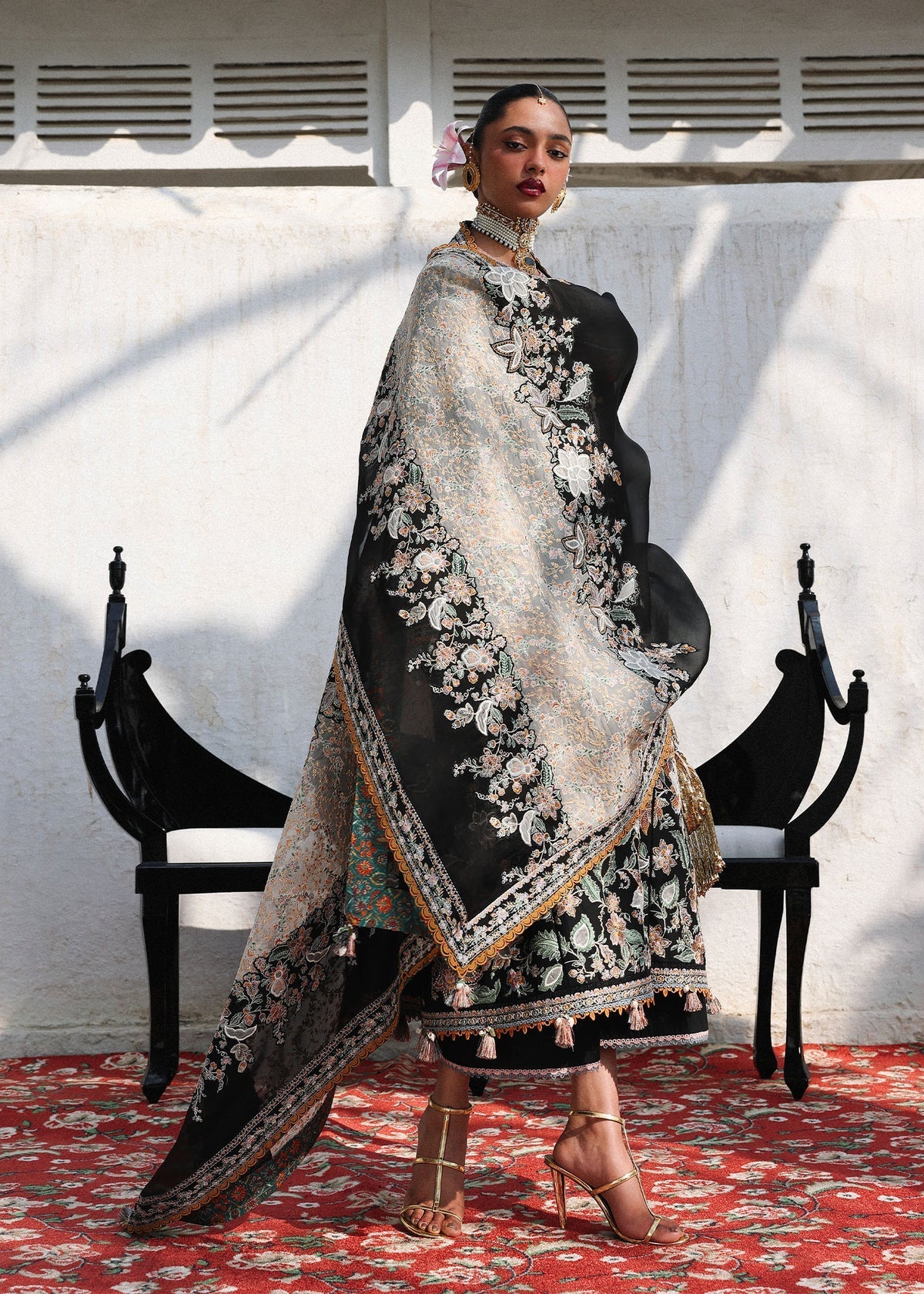 Hussain Rehar | Kalabagh Luxury Lawn 26 | Sable, image 6