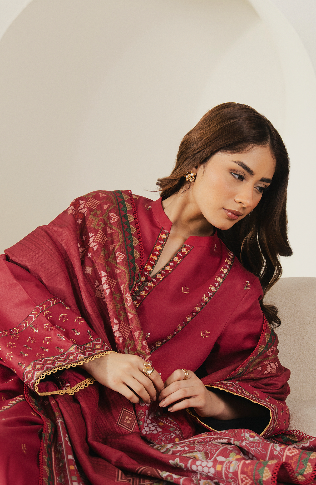 Seran | Winter Embroidered 25 | Cerisse-5