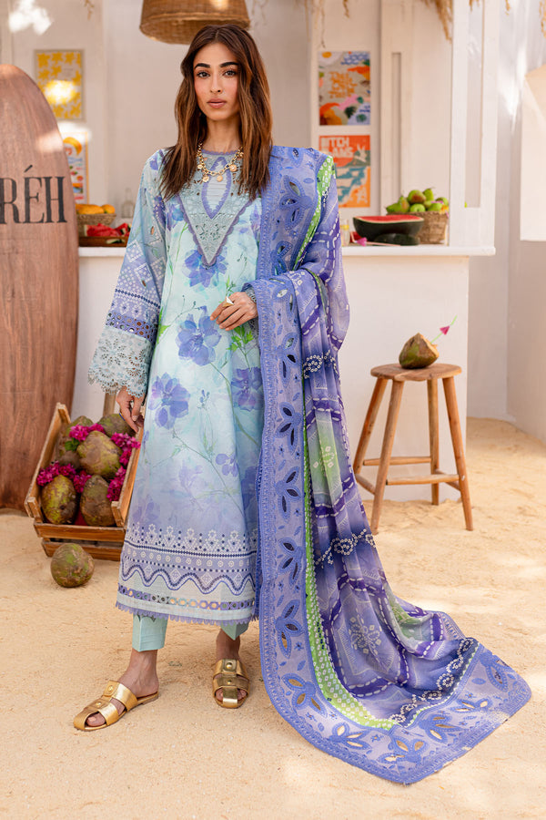 Nureh | Gardenia Lawn 24 | NS-130 A by Designer Nureh - House of Maryam - Pakistani Designer Ethnic Wear in {{ shop.shopifyCountryName }}