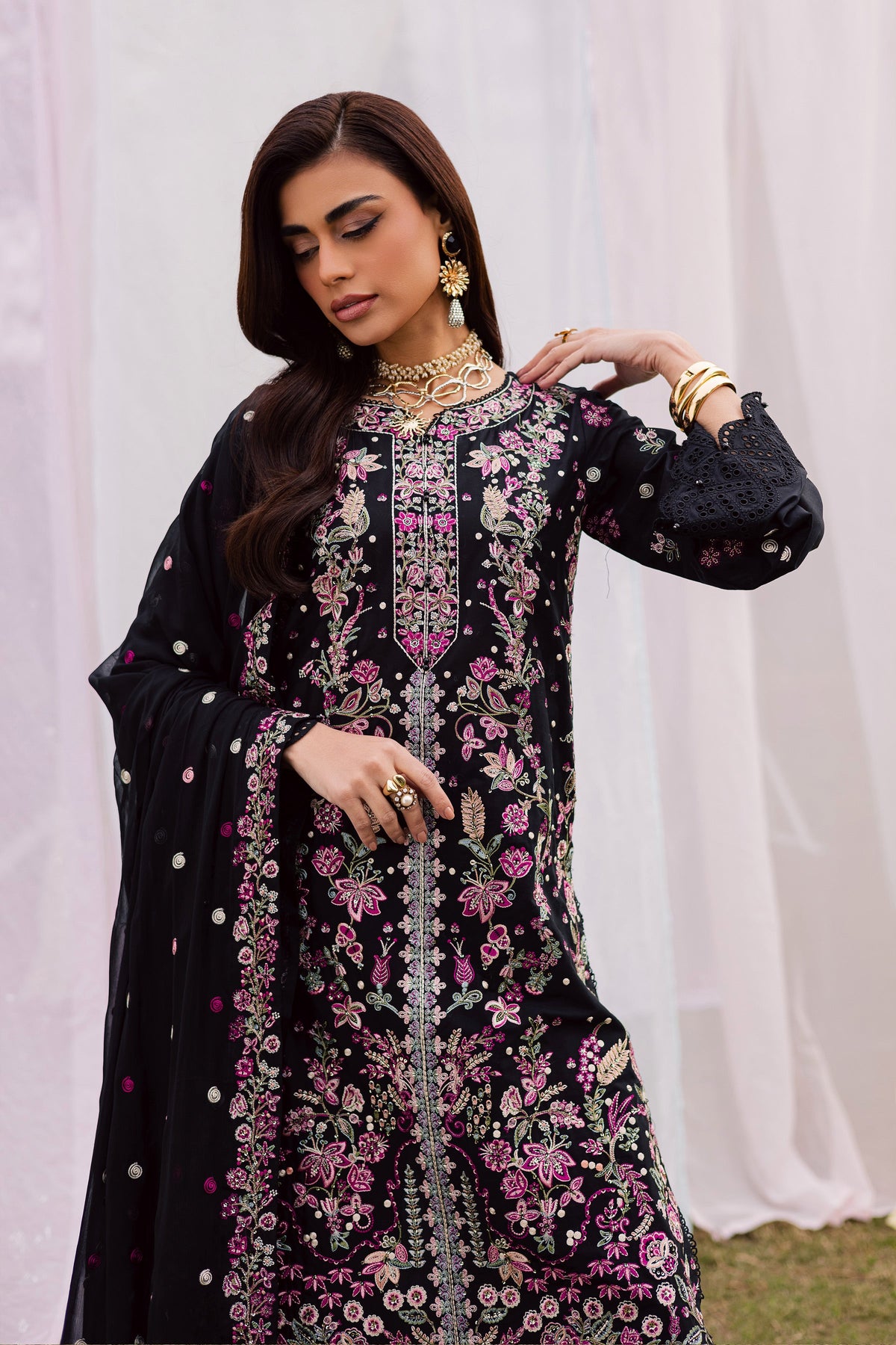 Batik | Naomi Luxury Lawn Eid Edit 26' | Rene 3Pc, image 4