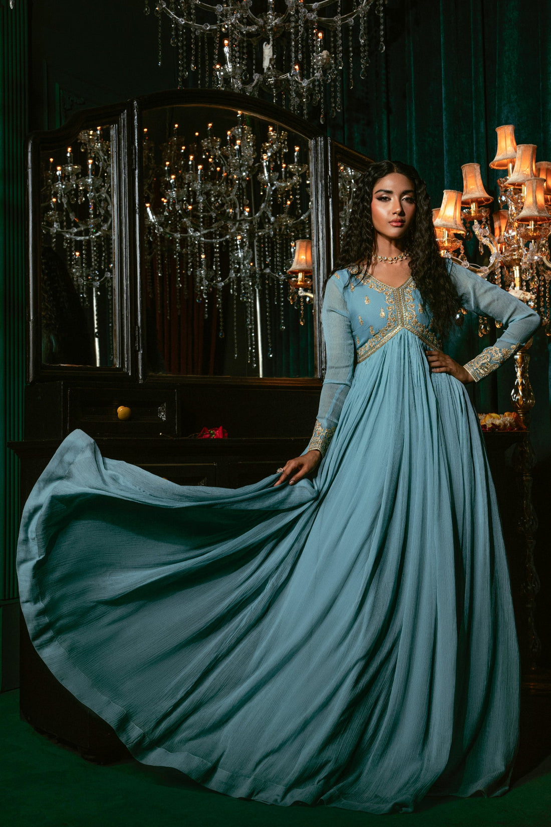 Hania & Umaimaz | Festive Collection | Aasmani