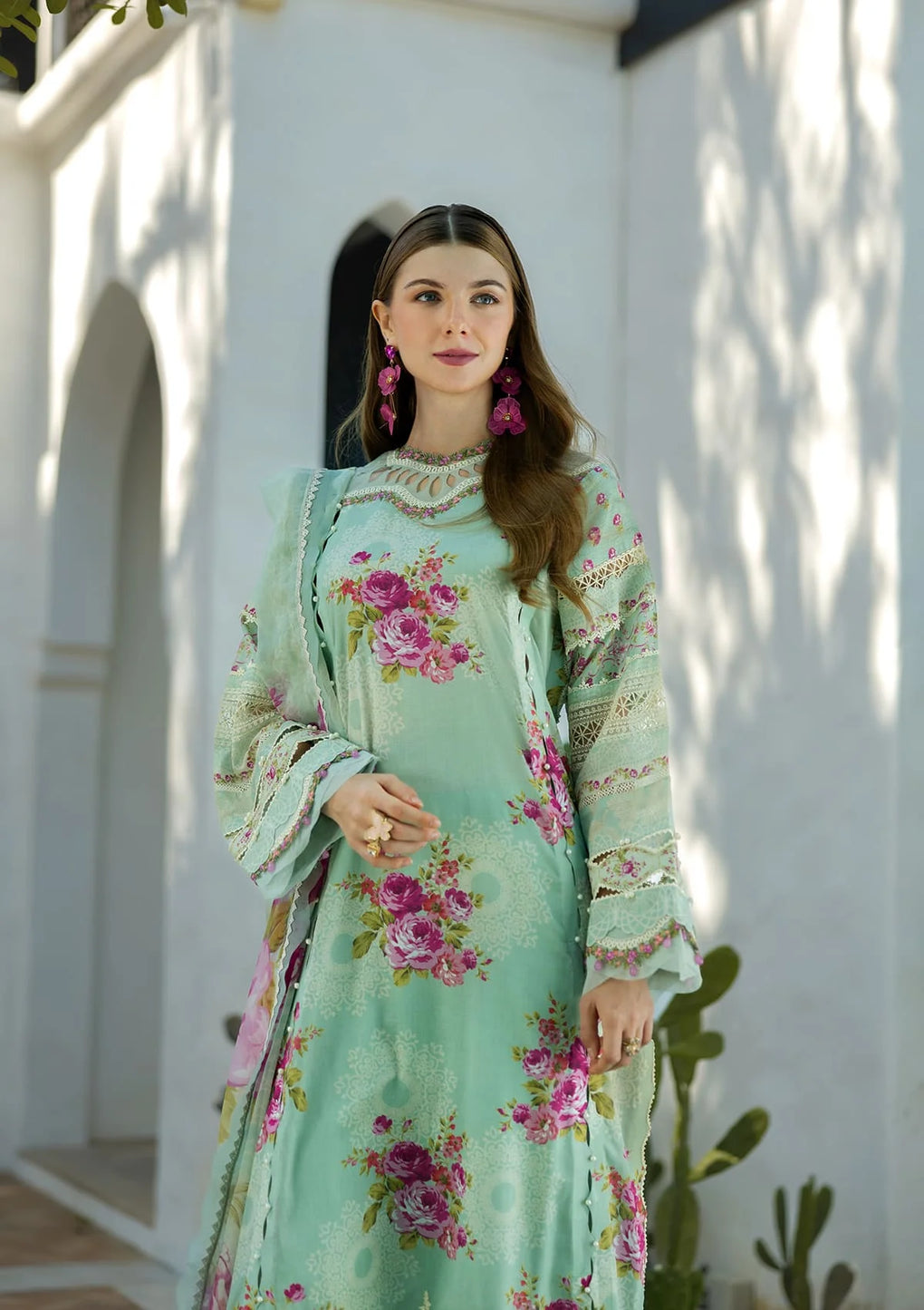 Elaf Premium | Signature 25 | ETS-03A TURQUOISE -  Elaf Premium Ladies Clothes - Original Designer Dress - House of Maryam