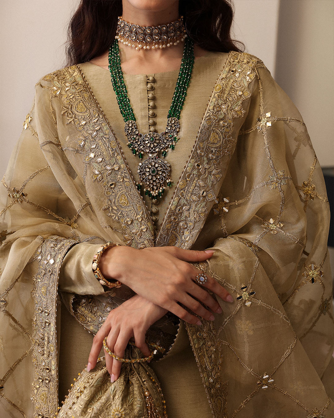 Faiza Saqlain | Mehermah Luxe Formals | Nainsi -  Faiza Saqlain Formal - Original Designer Dress - House of Maryam