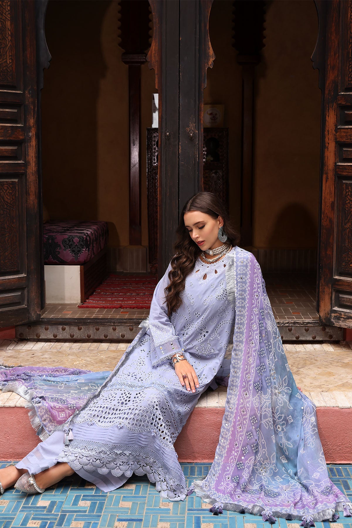 Nureh | Bazaar Lawn 25 | NE-108 -  Nureh Ladies Clothes - Original Designer Dress - House of Maryam
