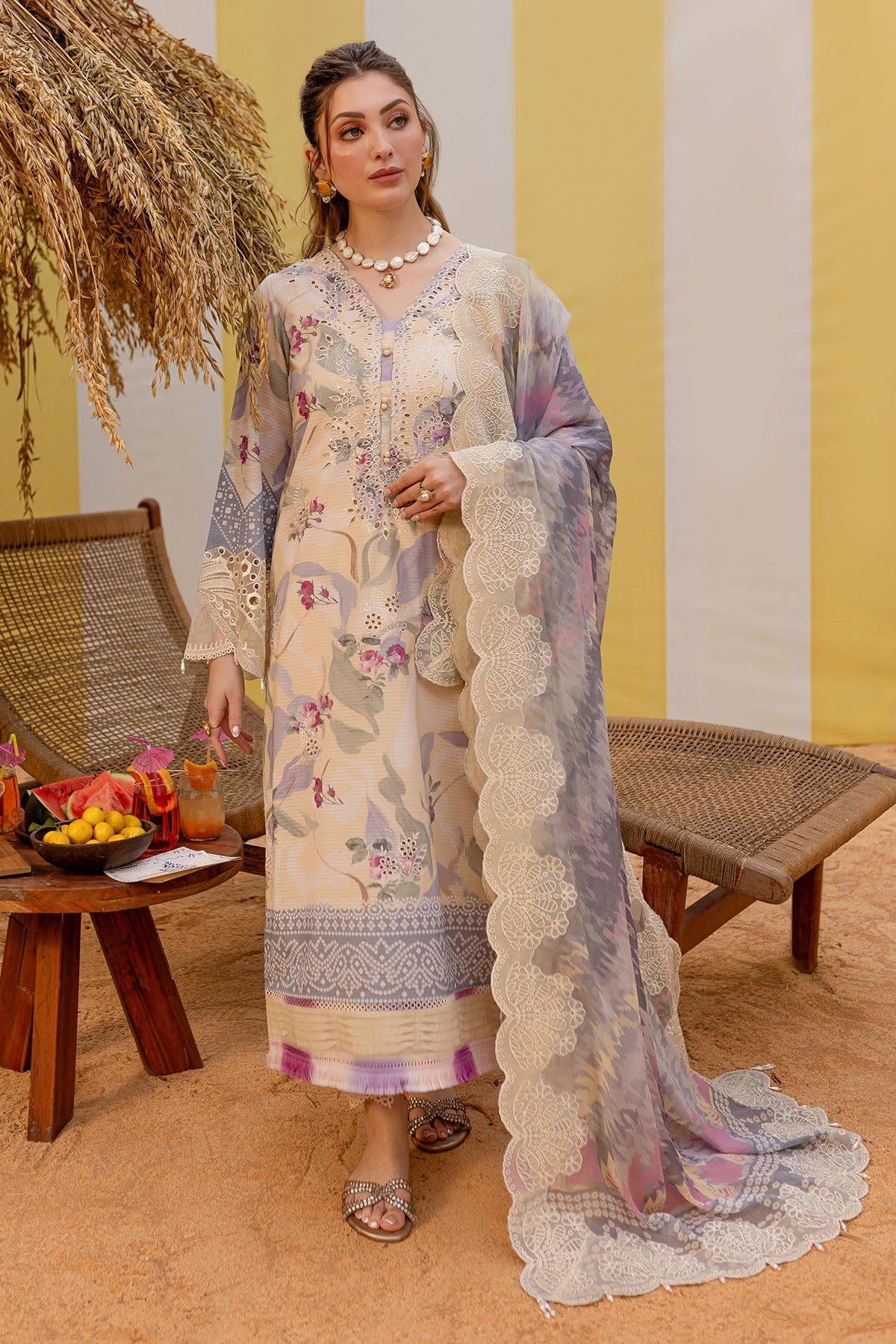 Nureh | Gardenia Lawn 25 | NSG-177 -  Nureh Ladies Clothes - Original Designer Dress - House of Maryam
