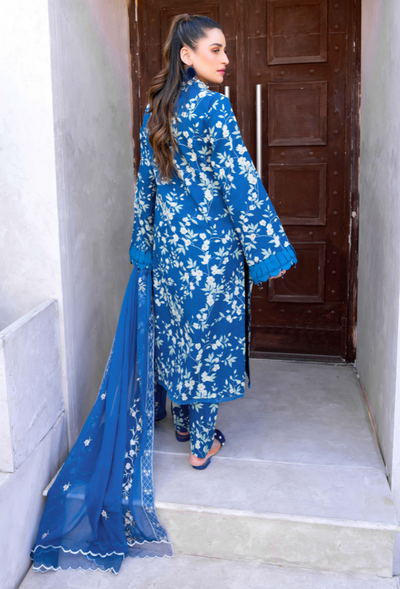 Humdum | Gardenia Lawn 24 | PLG 3 - D09 -  HumDum Luxury - Original Designer Dress - House of Maryam