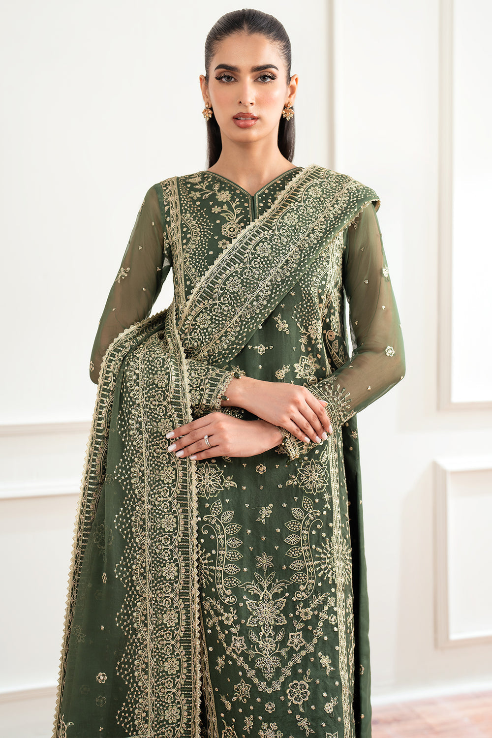 Farasha | Essence Formals 25 | Muted Moss -  Farasha Ladies Clothes - Original Designer Dress - House of Maryam
