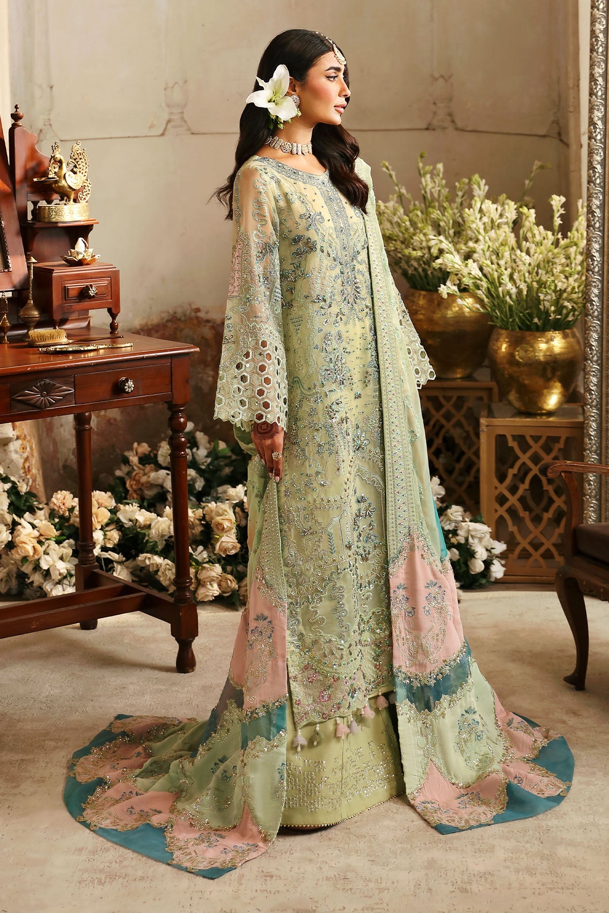 Nureh | Jhoomro 25' | NL-67 MAHI-ROO -  Nureh jhoomro 25 - Original Designer Dress - House of Maryam