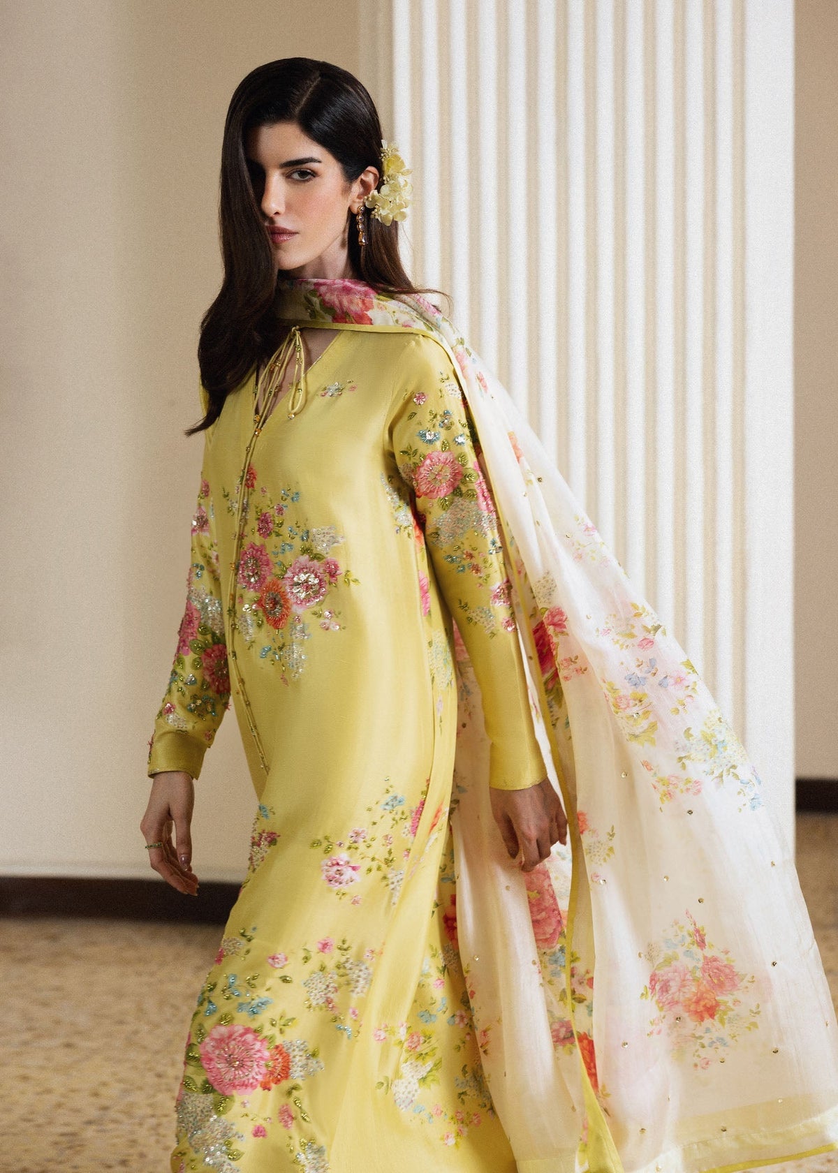 Hussain Rehar | Luxury Pret 26 | Rose Aura-3