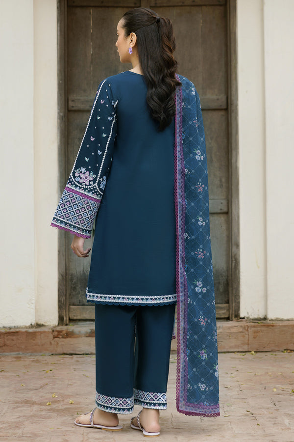 Farasha | Summer Weaves Embroidered Lawn | Blue Allure -  Farasha Ladies Clothes - Original Designer Dress - House of Maryam