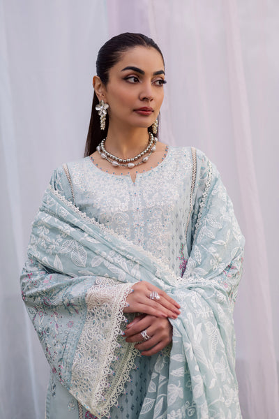 Batik | Naomi Luxury Lawn Eid Edit 26' | Ocean Swan 3Pc