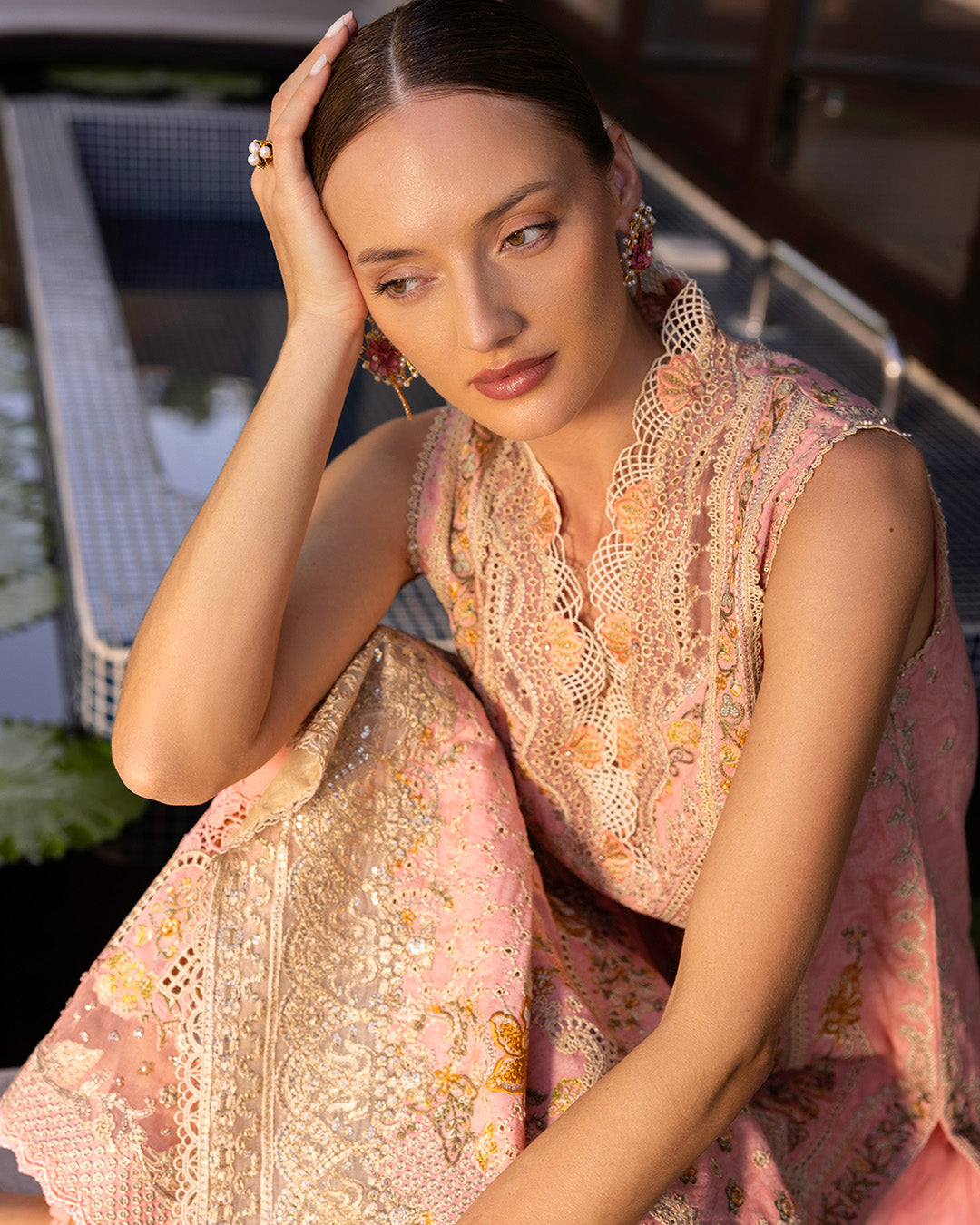 Faiza Saqlain | Zinnia Lawn 25 | Peony -  Faiza Saqlain Ladies Clothes - Original Designer Dress - House of Maryam