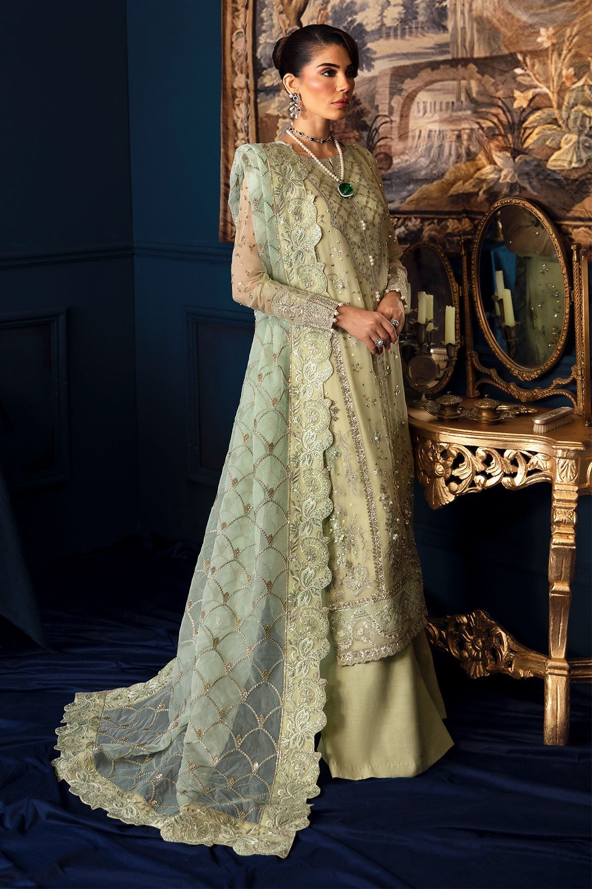 Nureh | Elanora Formal 24 | NEL-50-Meadow by Designer Nureh - House of Maryam - Pakistani Designer Ethnic Wear in {{ shop.shopifyCountryName }}