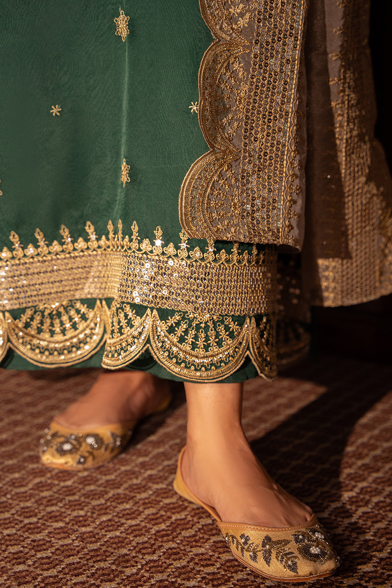Cross Stitch | Luxury Pret | Jade Radiance-2 PC (Shirt & Dupatta), image 3