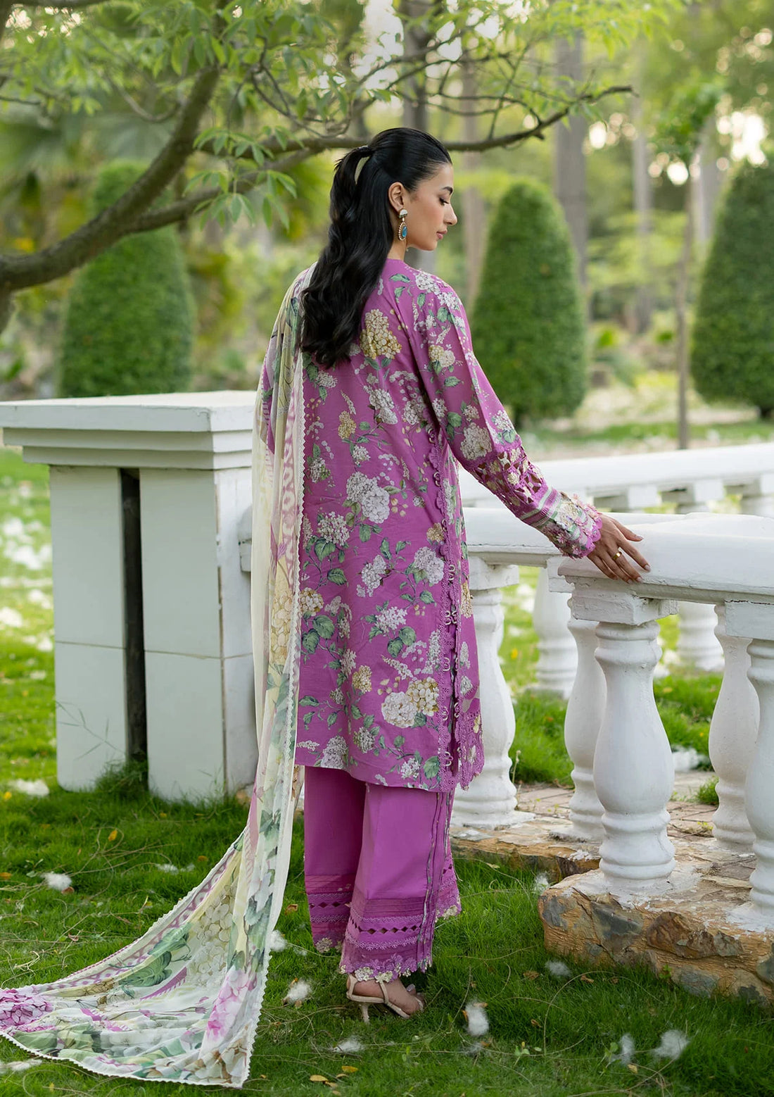 Elaf Premium | Signature Embroidered Lawn with Chiffon Collection 26 | ESG-7B KIARA-2