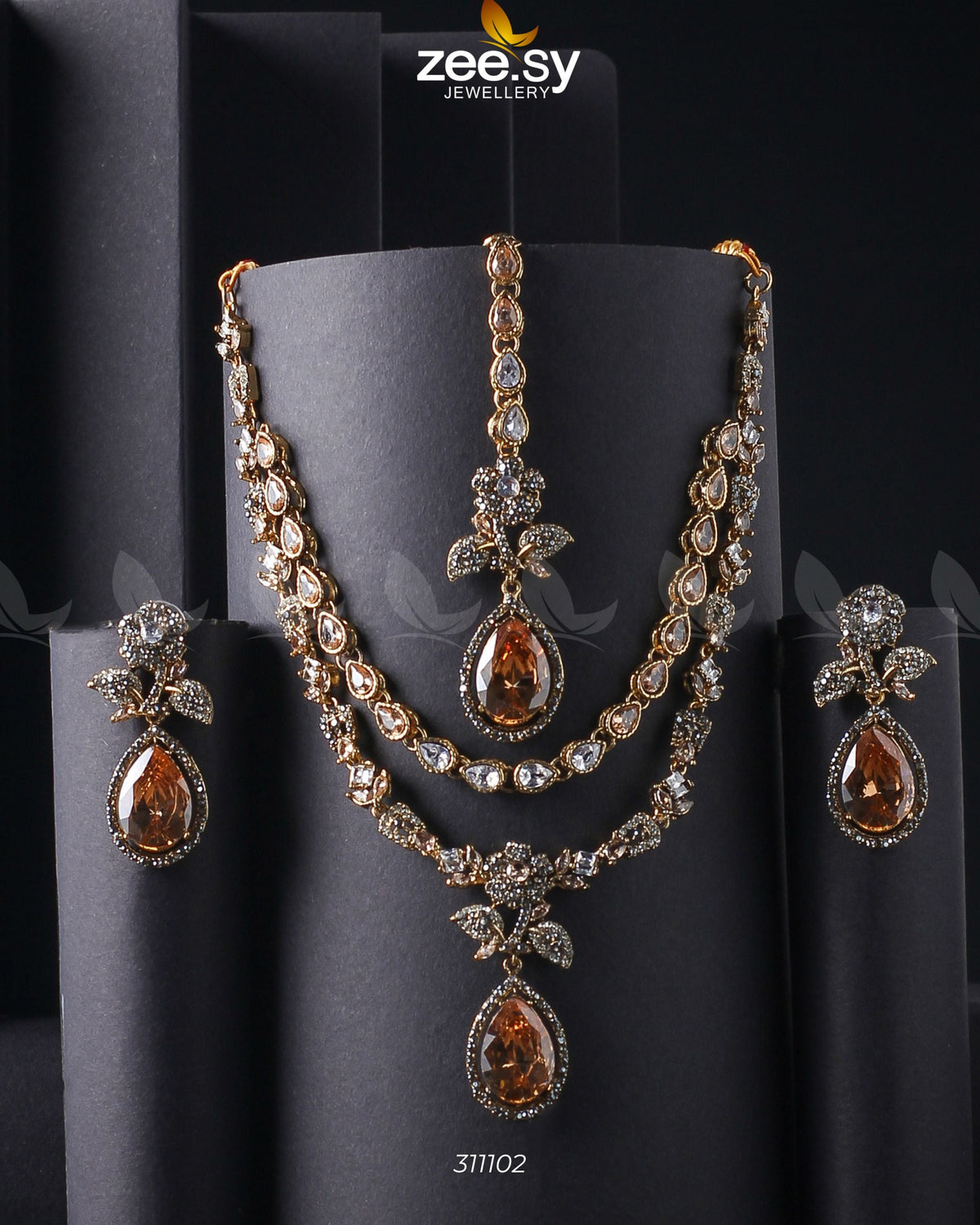 Amelia Necklace Set -  Zeesy Necklace Sets - Original Designer Dress - House of Maryam