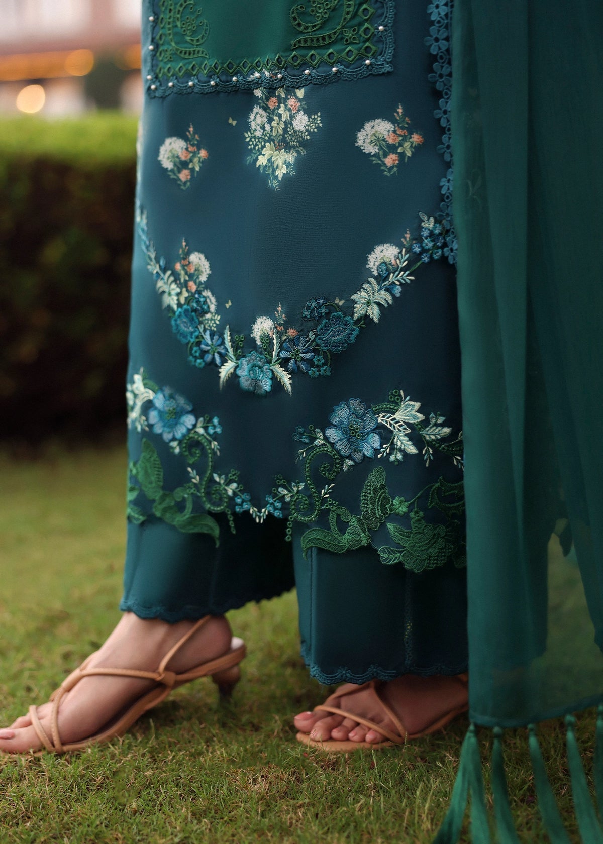 Sardinia | Embroidered Lawn Edit 26 | Hillside Teal, image 4