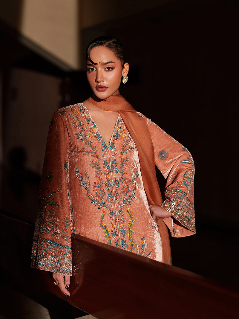 Caia | Luxury Velvet Edit 25 | Salmon-3