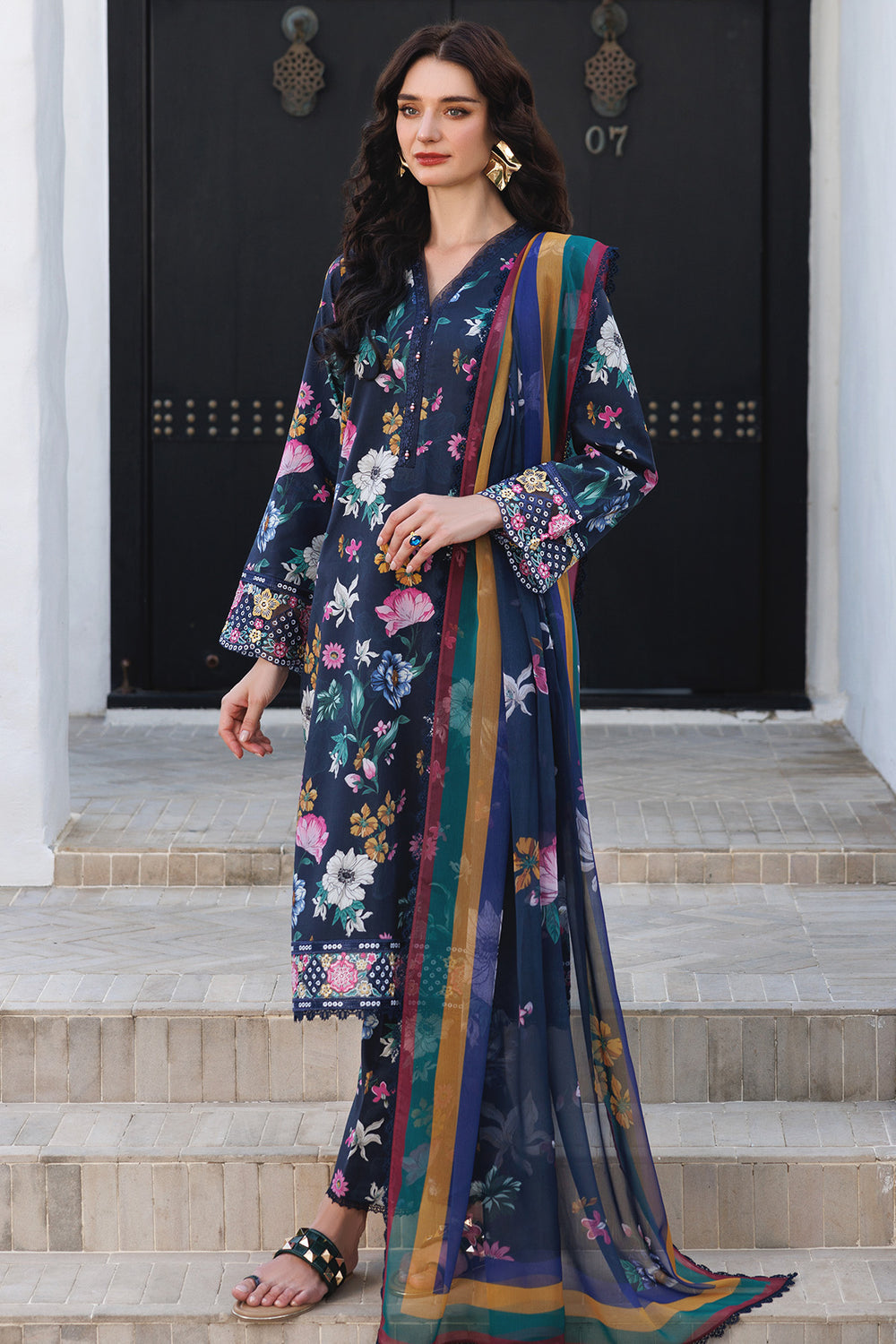 Farasha | Printed Essentials | Floral Stardust -  Farasha Ladies Clothes - Original Designer Dress - House of Maryam