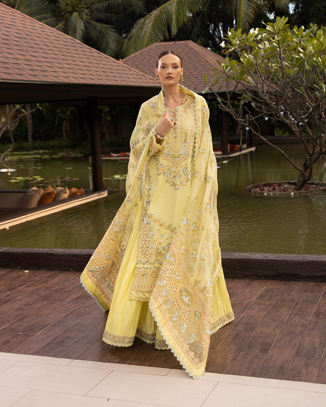 Faiza Saqlain | Zinnia Lawn 25 | Azalea -  Faiza Saqlain Ladies Clothes -  House of Maryam