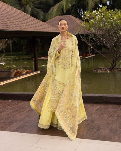 Faiza Saqlain | Zinnia Lawn 25 | Azalea -  Faiza Saqlain Ladies Clothes - Original Designer Dress - House of Maryam