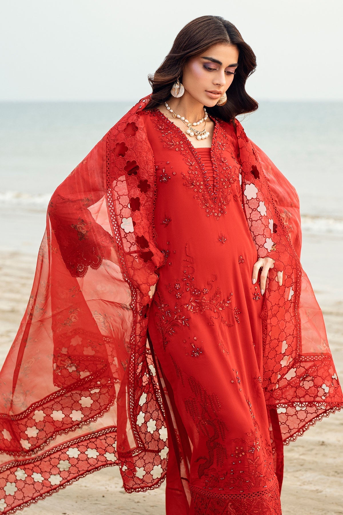 Nureh | Khuwab Luxury Lawn | NE-147 -  Nureh Ladies Clothes - Original Designer Dress - House of Maryam