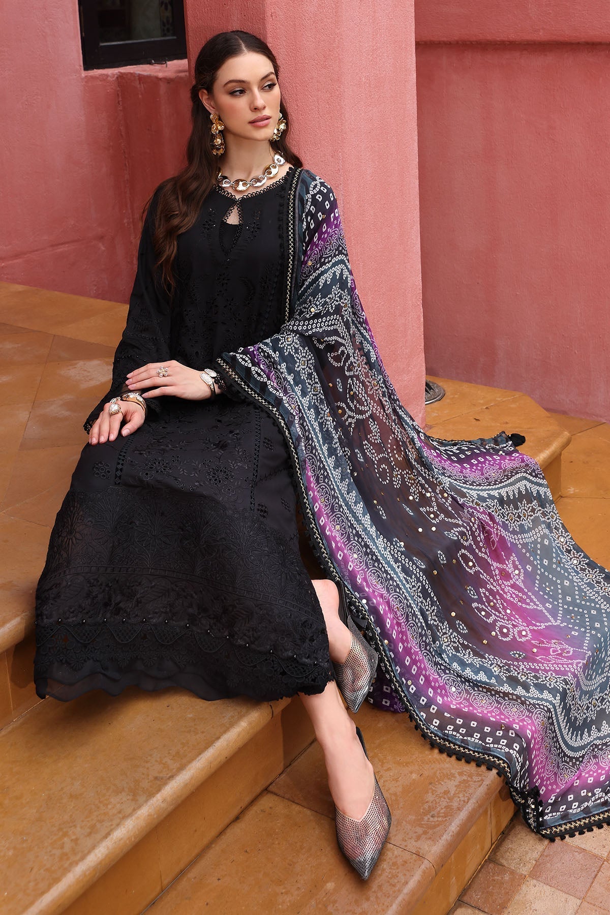 Nureh | Bazaar Lawn 25 | NE-110 -  Nureh Ladies Clothes - Original Designer Dress - House of Maryam