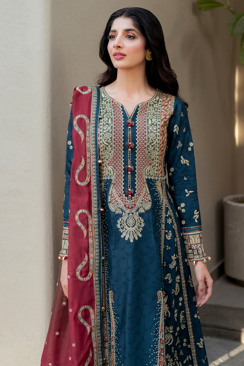 Jazmin | Shahkaar Luxury Lawn 25 | SL25-D3 -  Jazmin Ladies Clothes - Original Designer Dress - House of Maryam