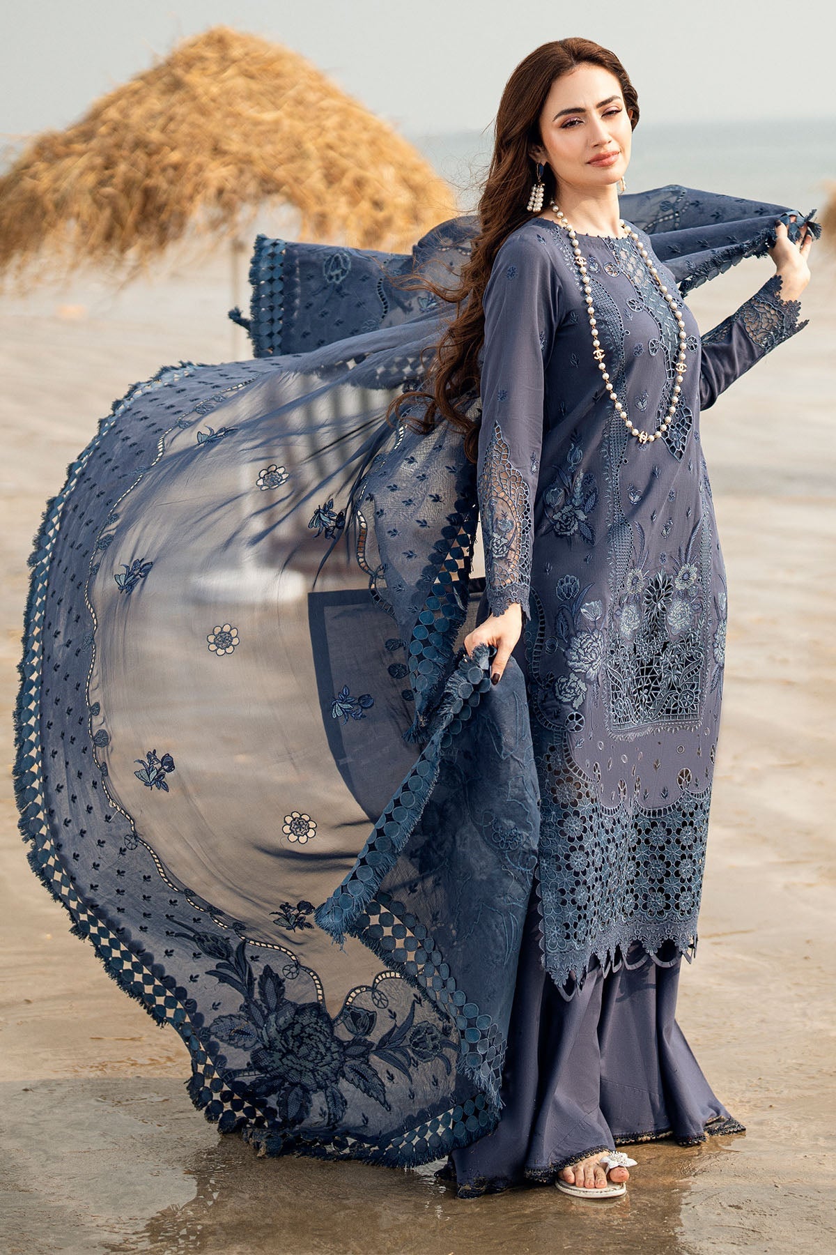 Nureh | Khuwab Luxury Lawn | NE-146 -  Nureh Ladies Clothes - Original Designer Dress - House of Maryam