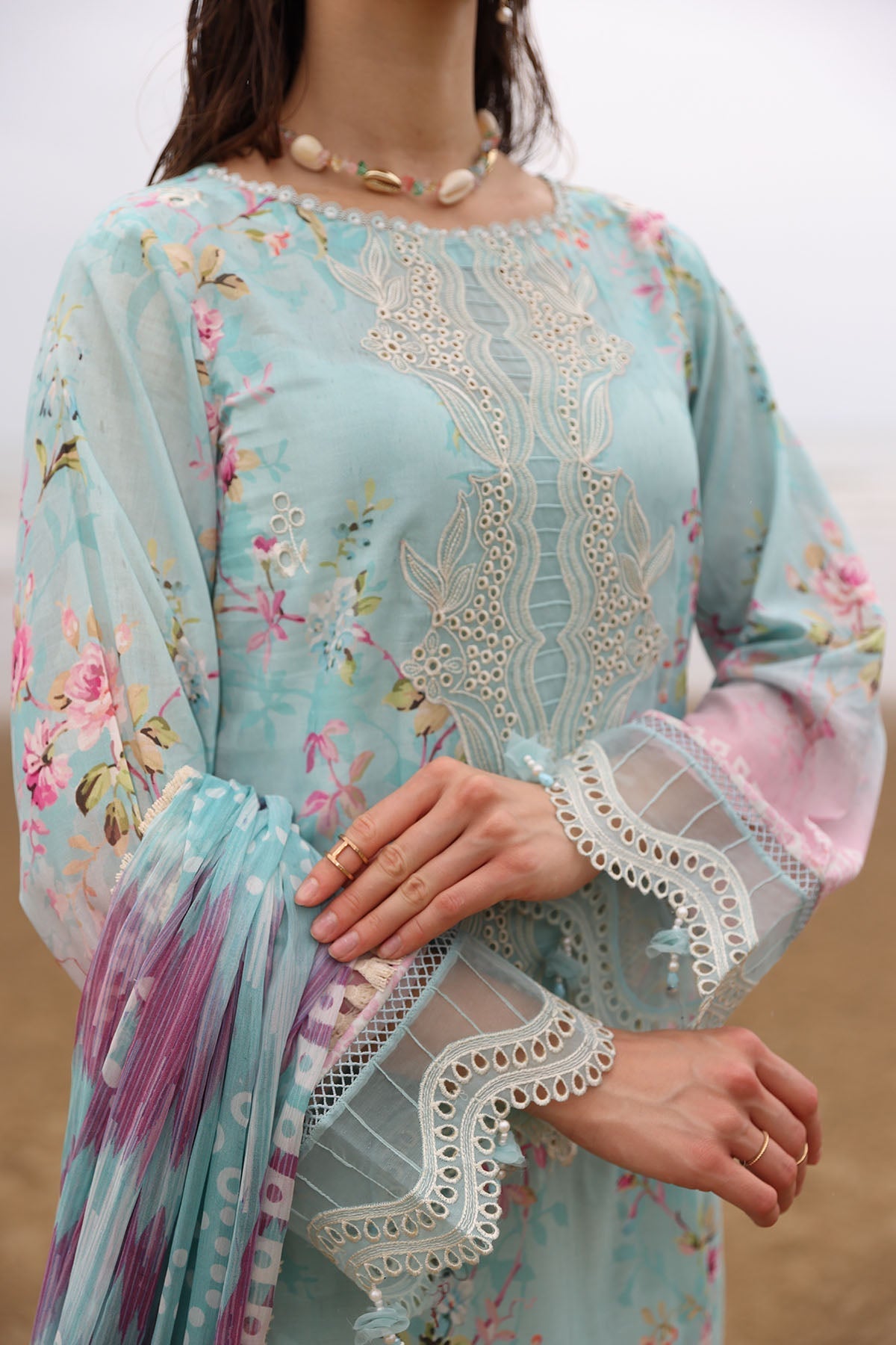 Nureh | Gardenia Embroidered Lawn 25 | NSG-173 -  Nureh Ladies Clothes -  House of Maryam