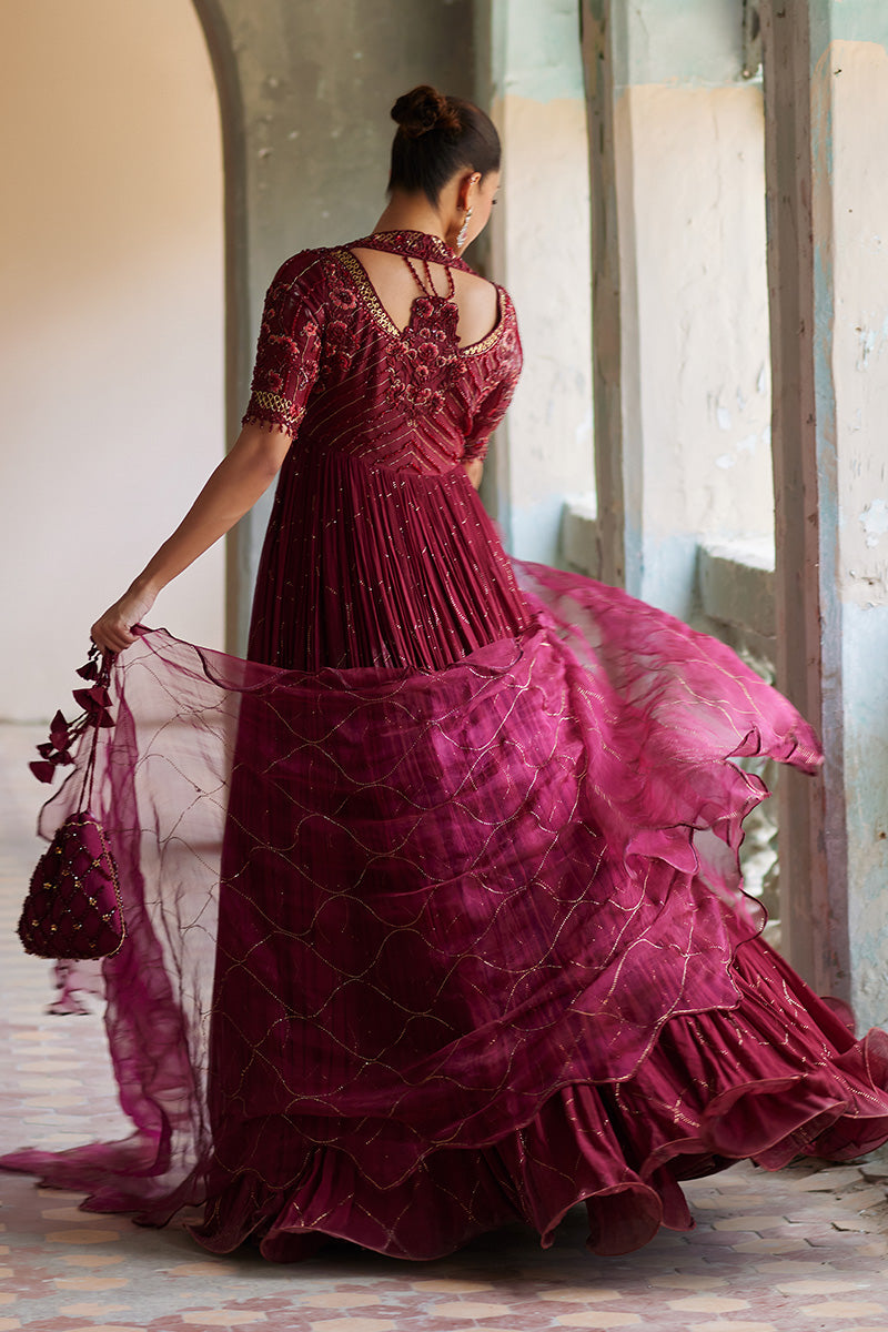 Mina Hassan | Formal Dholki Collection | Arooba -  Mina Hassan Ladies Clothes - Original Designer Dress - House of Maryam