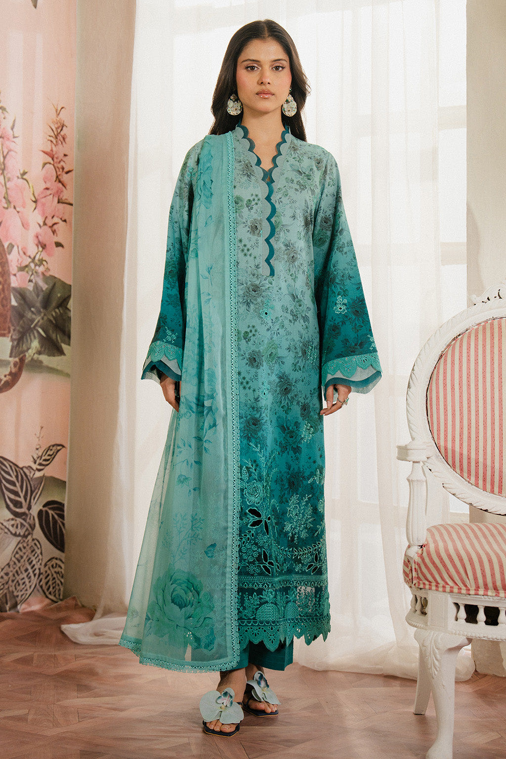 Ayzel | Armelia Printed Lawn 25 | Esmera -  Ayzel Ladies Clothes - Original Designer Dress - House of Maryam
