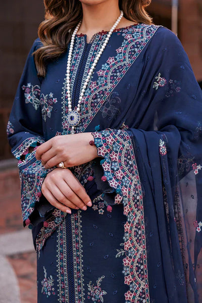Farasha | Kaavish Lawn 24 | DEEP SAPPHIRE -  Farasha Luxury - Original Designer Dress - House of Maryam