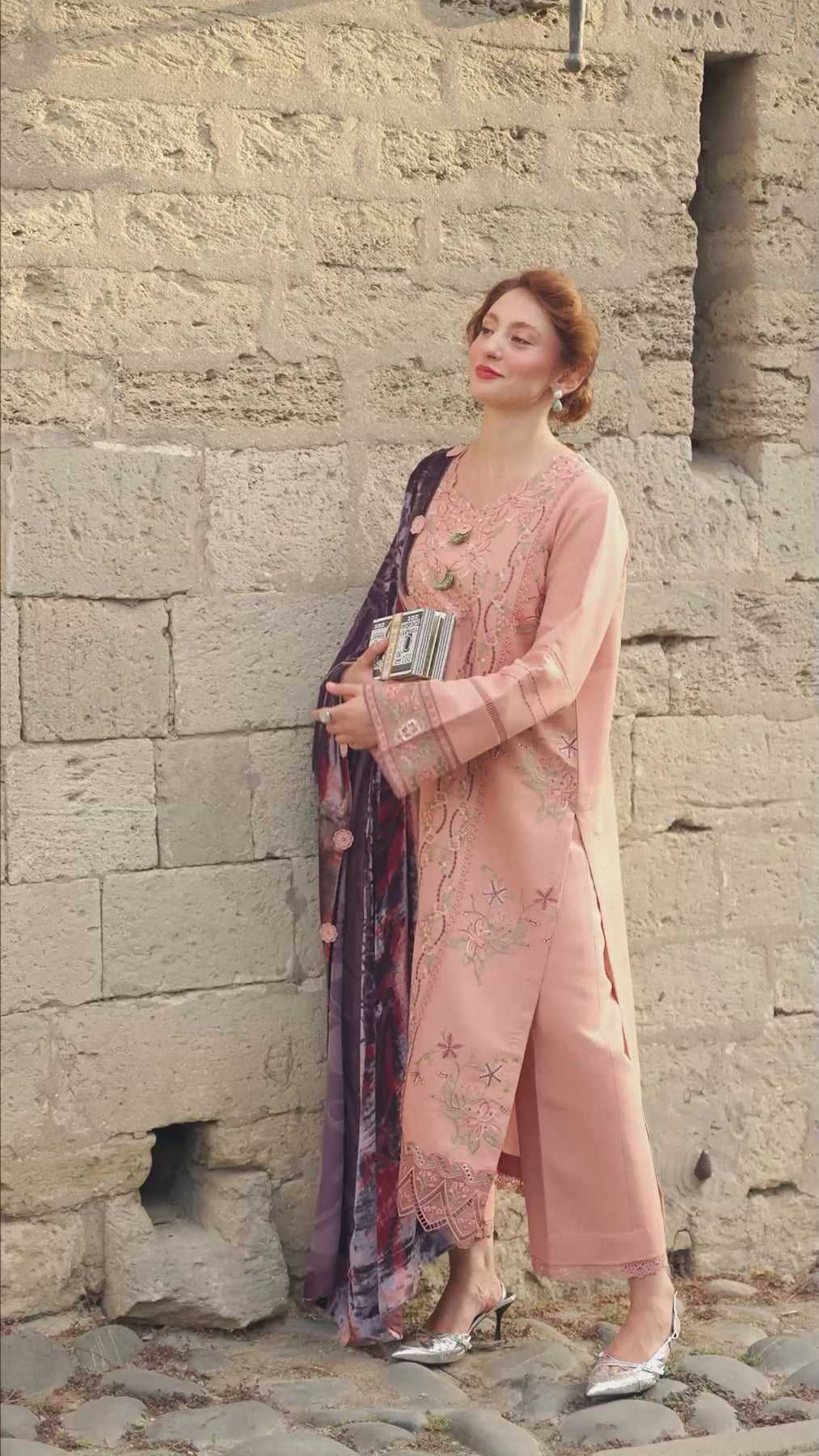 Rangrasiya | Carnation Luxury Shawl Edit | Latte-5
