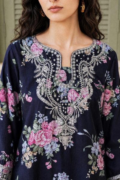 Saad Shaikh | Ease Fall Edit 26 | D-09 Co-ord Set Black and Pink