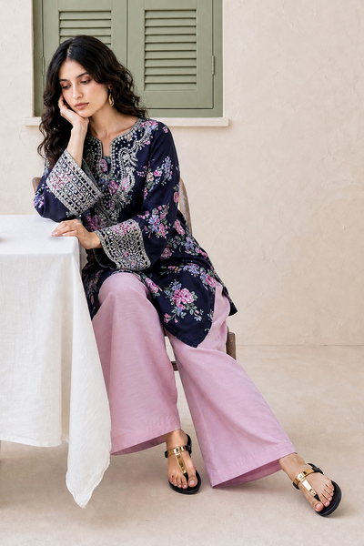 Saad Shaikh | Ease Fall Edit 26 | D-09 Co-ord Set Black and Pink