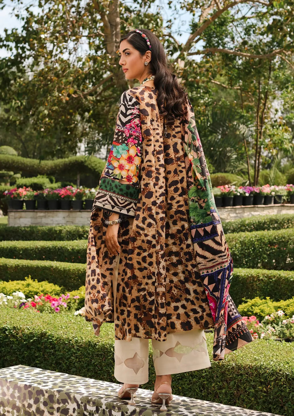 Elaf Premium | Printed Collection 24 | EEP-06A - Menagerie -  Elaf Premium Casuals - Original Designer Dress - House of Maryam