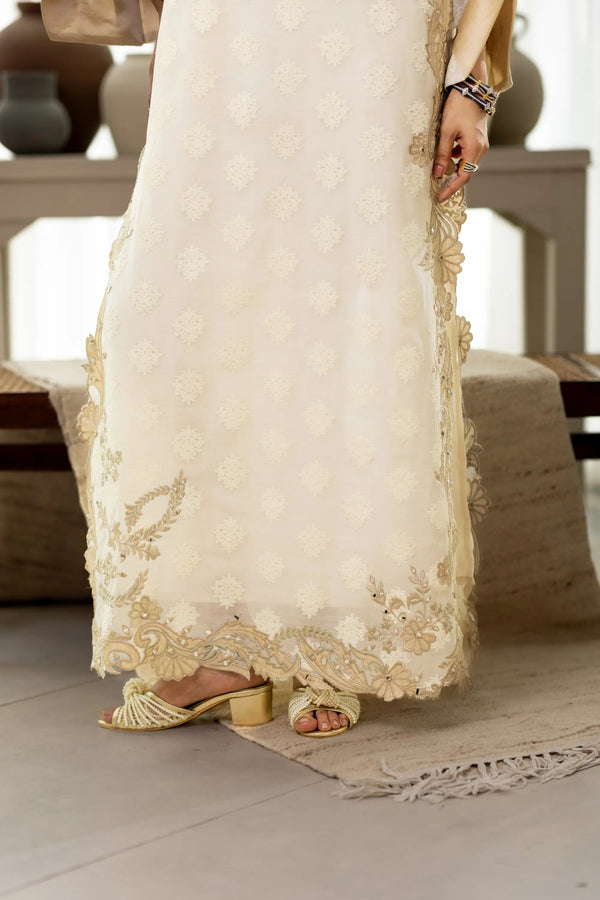 Wahaj M Khan | Sanam Luxe | Ivory Sanam Kaftan, image 4