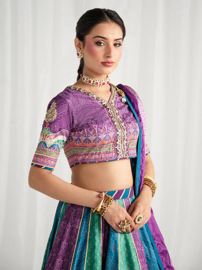 Gulaal | Aira Printed Silk | Mosaic Muse