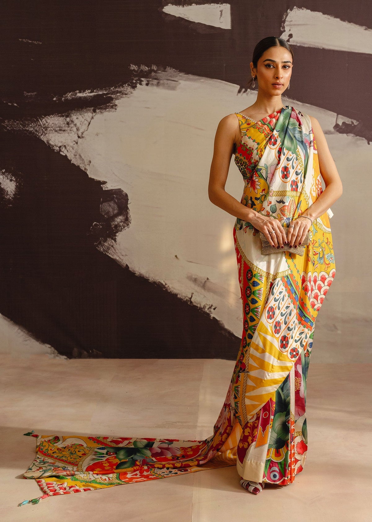 Mahgul | Eye of Cemal | Tangerine Dance -  Mahgul Ladies Clothes - Original Designer Dress - House of Maryam
