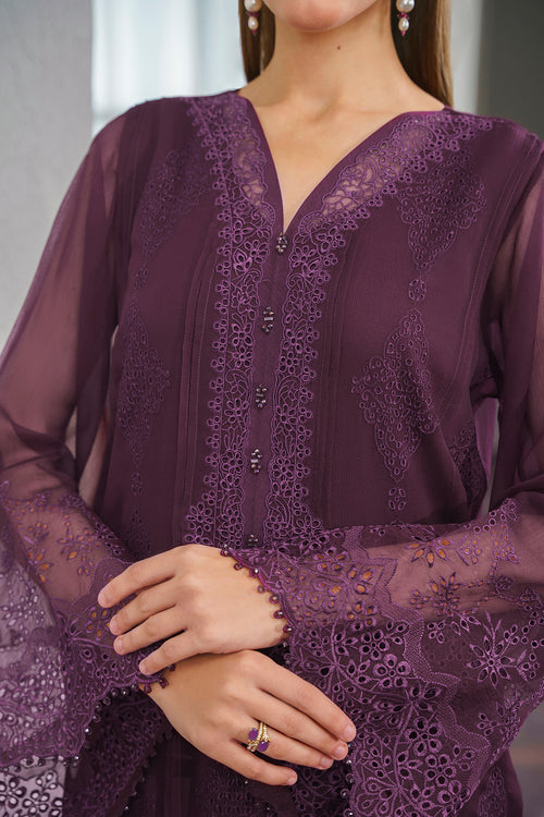 Baroque | Luxury Pret 24 | CHIFFON UF-519 -  Baroque Luxury - Original Designer Dress - House of Maryam