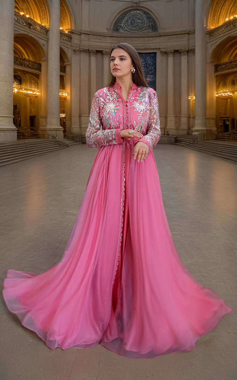 Threads and Motifs | Formal Dresses 25 | Net Embroidered Maxi -  Threads and Motifs Ladies Clothes - Original Designer Dress - House of Maryam
